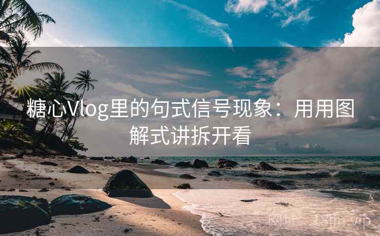 糖心Vlog里的句式信号现象：用用图解式讲拆开看