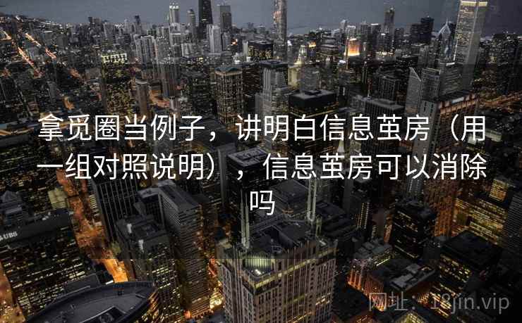 拿觅圈当例子,讲明白信息茧房(用一组对照说明),信息茧房可以消除吗 拿觅圈当例子,讲明白信息茧房(用一组对照说明),信息茧房可以消除吗